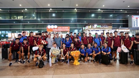  ĐT U23 Việt Nam trở về trong sự chào đón của người hâm mộ